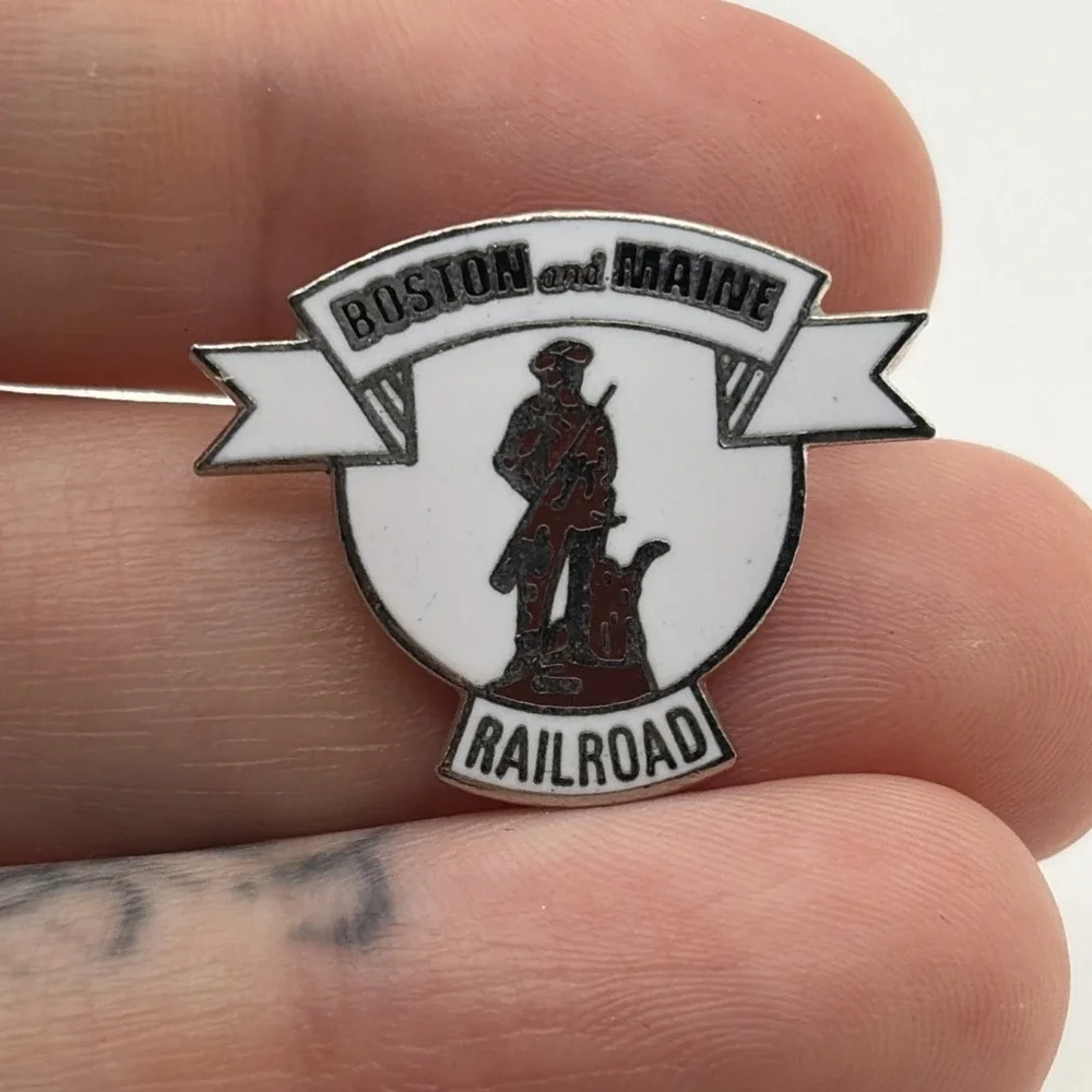 Boston And Maine Railroad Train New England Lapel Hat Pin